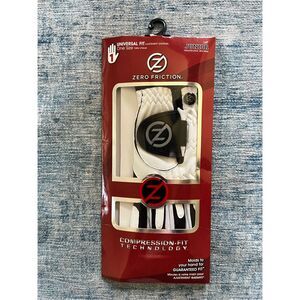 New! Zero Friction Performance Junior's Left Compression Fit Left Glove White